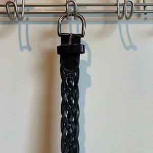 black braided belt